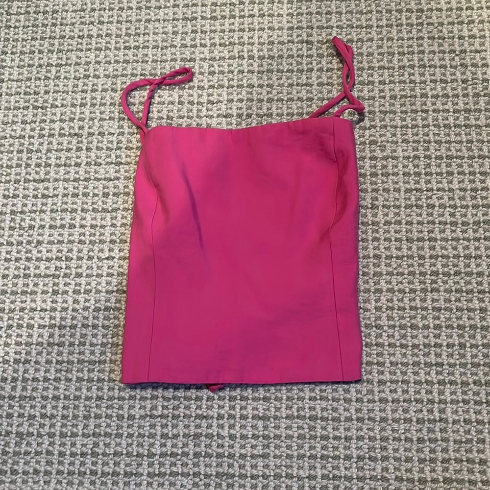 Zara Pink Top With Laced Back- XS